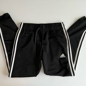 Adidas black track pants, size small